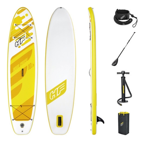Bomba de aire inflable Aqua Cruise Remo para tabla de pie, color amarillo, Bestway