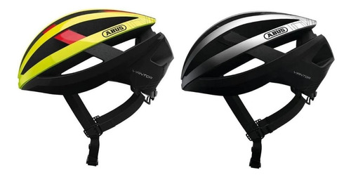 Capacete Bike Runners Ciclismo Viantor Amarelo Fluor Vermelho E Preto M