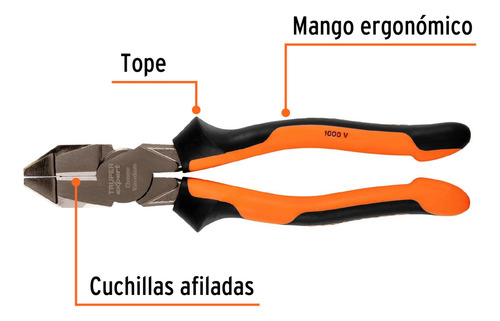 Alicate Universal 9p Dielectrico 1000v Uso Rudo Expert