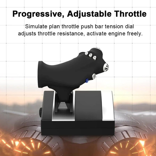 Simulador De Vuelo Joystick, Sistemas De Throttle Con