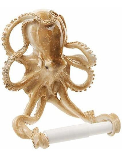 Diseño Toscano Papel Higiénico Holdertentacles Pulpo Playa B