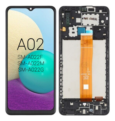 Pantalla Táctil Lcd Con Marco For Samsung Galaxy A02 A022