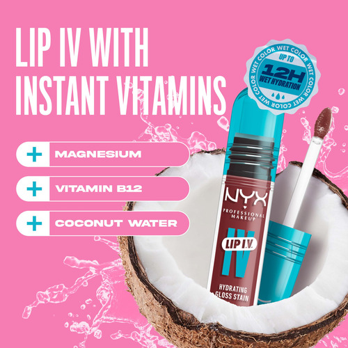 Set Hidratante Lip Gloss Nyx Professional Makeup Lip Iv, Col