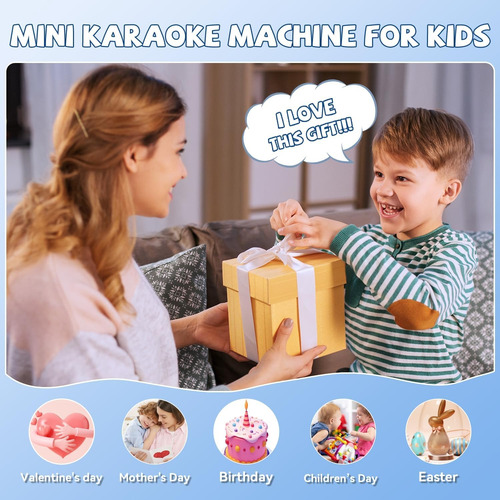 Parlante Con Microfono Portátil Inalambrico Bluetooth Karaok