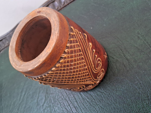 Porta Lapices. Lapicero. De Madera Hand Painted. (Usado)