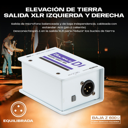 Bolanle D1 Caja Directa Pasiva - 1/4 A Xlr Balanceada
