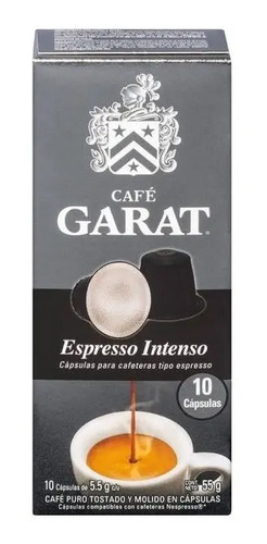 10 Capsulas Garat Cafetera Nespresso Espresso Intenso | Meses sin intereses