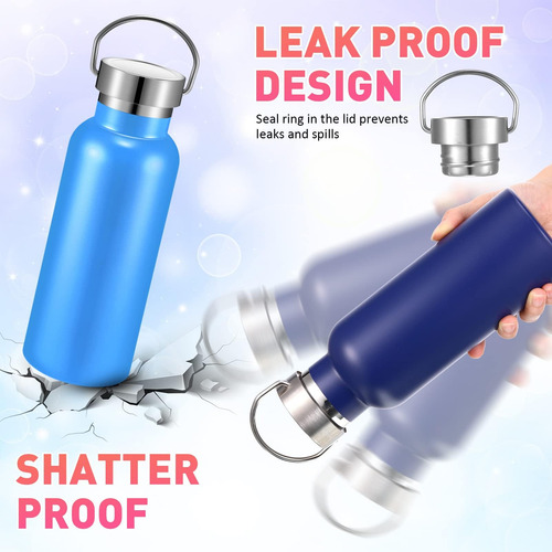 Mimorou 10 Botellas De Agua Deportivas De Acero Inoxidable D