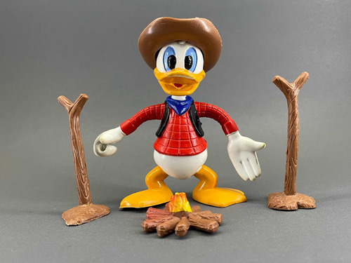 Vintage Disney Arco Donald Vaquero Bendable 6