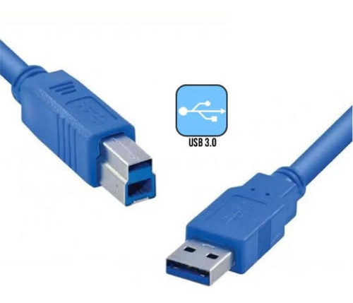 Cabo Usb A B Versão 3.0 Para Impressora Scanner 1,8m