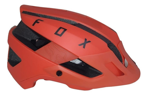 Capacete Fox Flux Solid Laranja Crush 20 Ciclismo