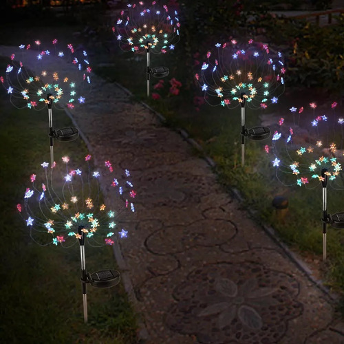 Nuevo Luz Solar Led For Jardín Con Forma De Estrella, 4