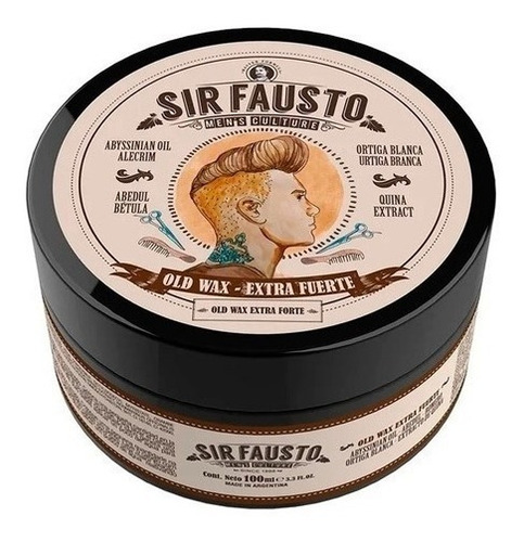 Cera Barbería Sir Fausto Pomada Cabello 100gr (x1 Unidad
