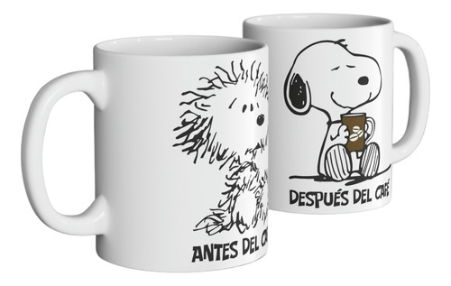 Mug Taza Snoopy Peanuts Caricatura | Pocillo De Café 11 Oz