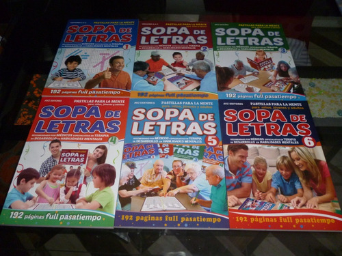 Pupiletras, Libro Cuadernillo Sopa De Letras - (6 Revistas)