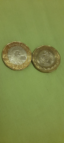 Moneda Conmemorativa De $20.00 Emiliano Zapata 