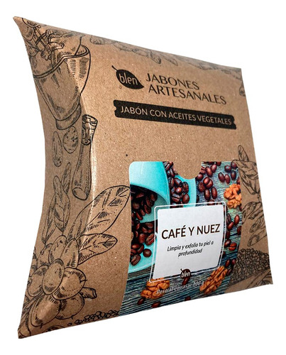 Jabón Artesanal Cafe Y Nuez Blen