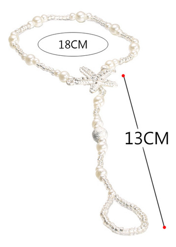 2 Cadenas De Tobillo Elásticas Decorativas A La Moda