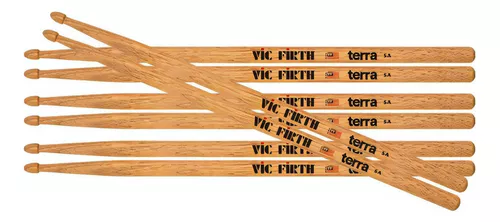  Vic Firth Baquetas con punta de madera American Classic P5A.3-5A.1  (paquete de 4) : Instrumentos Musicales