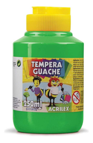 Tinta Guache 250ml Verde Folha