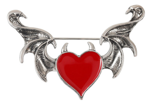 Boo Broche Con Forma De Alas De Demonio Para Cosplay, Joyas