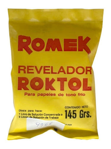 Revelador Romek Roktol P/papel Byn Tono Frio (9366)