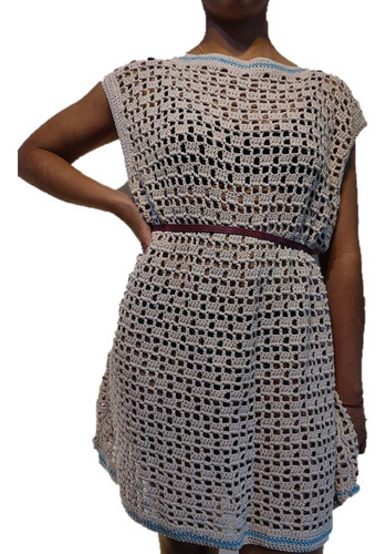 Blusa / Vestido Oversize, Hecho A Mano / En Crochet