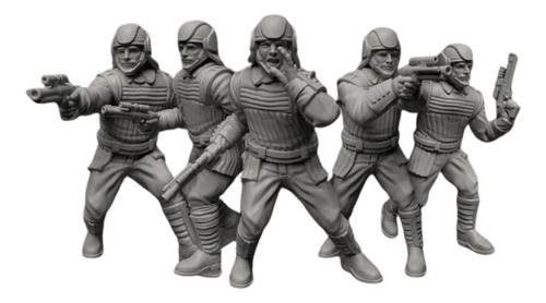 Set De 10 Figuras Guardias Y Escoltas Naboo Star Wars Legion