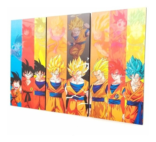 Cuadro Dragon Ball Z Super Fases De Goku Saiyajin Dragonball | MercadoLibre