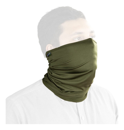 Bandana Balaclava Proteção P/ Pesca Ciclismo Fox Boy Cor Verde