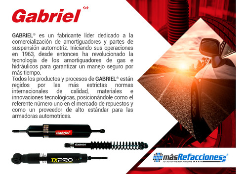 1 Amortiguador Hid Tras 300 09 Al 12 Gabriel