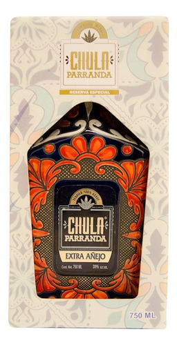 Tequila Artesanal Chula Parranda Extra Añejo Cerámica 750 Ml