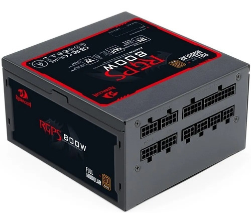 Fuente Redragon 800w Gc-ps011 Full Modular 80 Plus Bronce