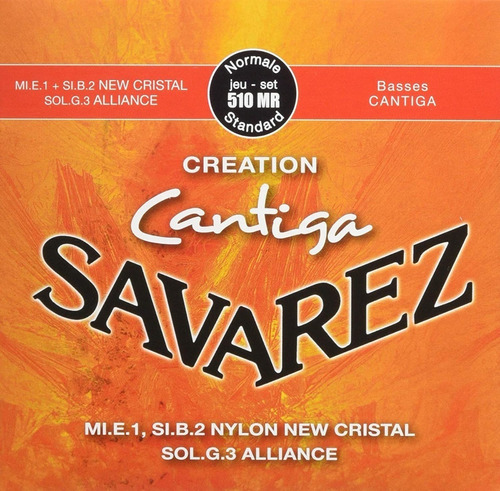 Encordado Guitarra Clasica Criolla Savarez 510 Mr Premium Fr