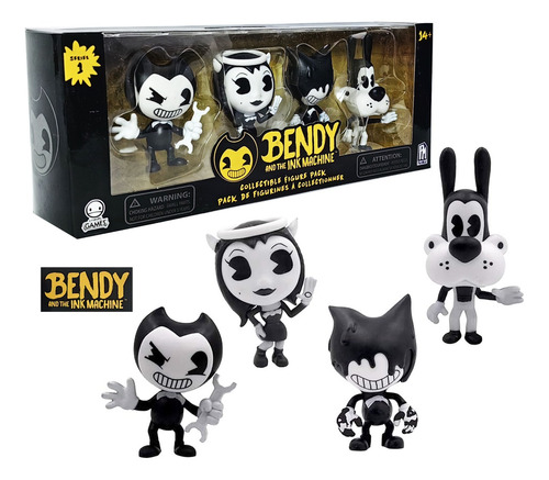 Bendy & The Ink Machine Set 4 Figuras Originales