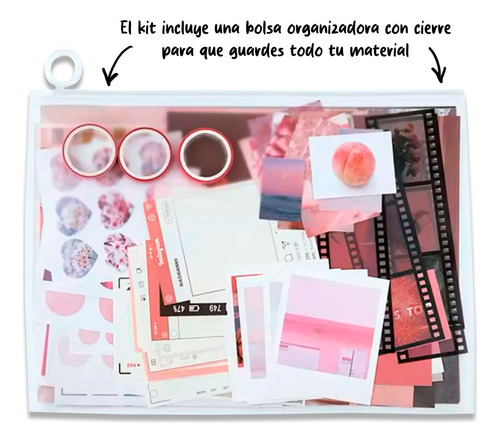 Kit Diario Creativo Journaling Scrapbook Álbum De Recortes