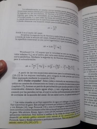 Libro Hidráulica De Canales Ven Te Chow (Usado)