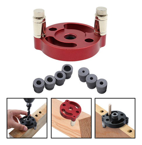 Taladro Perforador 3 En 1 Para Carpintería, Color Rojo 70 Mm