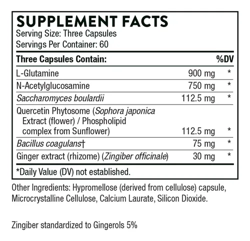 Suplemento Thorne Perma-clear Healthy Intestinal 180 Cápsula