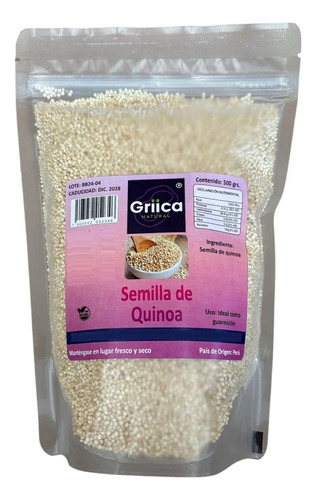 Quinoa Blanca Perlada 500 Grs.