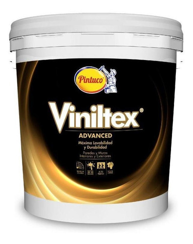 Vinilo Tipo 1 Superlavable Viniltex Blanco Cubeta De 5 Glns