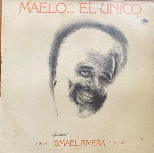 Disco Lp - Ismael Rivera / Maelo... El Unico. Album (1988)