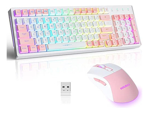 Ck98 Combo De Teclado Y Mouse Para Juegos Inalámbricos, Tecl