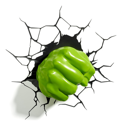 3d Light Fx Avengers Hulk Fist 3d Deco Light, Plastic