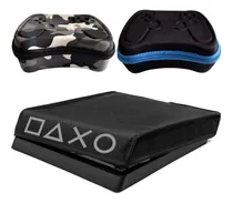 Comprar Kit Capa Protetora Ps4 Slim + 2 Cases Controle Eva Rígidos