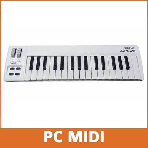 Imagen 6 de 10 de Teclado Midi Usb Midiplus Akm320 Sensitivo 32 Teclas Estudio