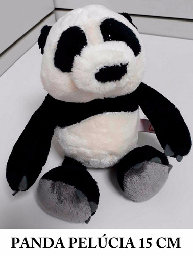 Urso Panda 15cm De Pelúcia Presente Namorada Importado Nici