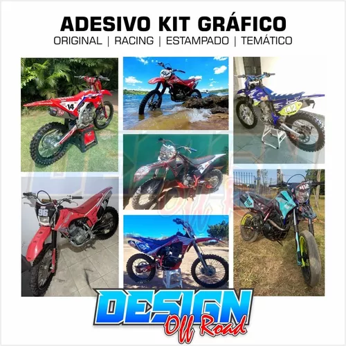 Kit Adesivo Motos Honda Crf 230 250 450 Motocross Trilha Mx