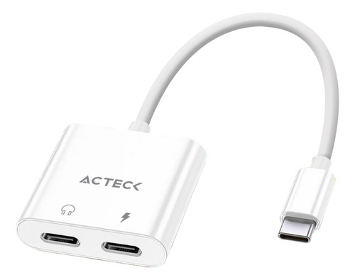 Adaptador Acteck Usb C 3.1 A 2 Usb C Aa415 Audio Y Carga