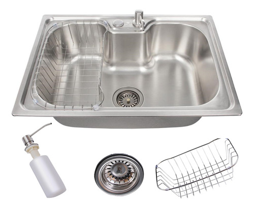 Cuba Gourmet Cozinha Aço Inox Com Acessórios 60x42cm Cor Prateado